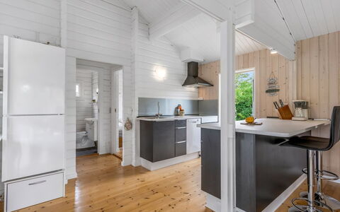 Blesse - 500M to the Fjord: Flooring, Kitchen, Wood, Floor, Interior Design, Countertop, Ceiling, Major Appliance, Kitchen Appliance, Wood Flooring