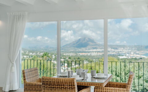 Vista Panoramica: Furniture, Chair, Table, Interior Design, Kitchen & Dining Room Table, Flooring, Floor, Dining Room, Restaurant, Ceiling
