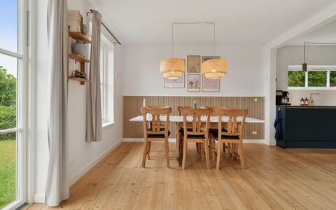 Hermine - 250M from the Sea: Furniture, Flooring, Wood Flooring, Floor, Interior Design, Wood, Ceiling, Laminate Flooring, Kitchen & Dining Room Table, Dining Room