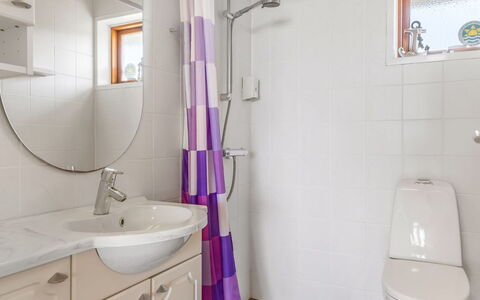 Kjera - 2.4Km from the Sea: Bathroom, Plumbing Fixture, Flooring, Interior Design, Floor, Bathroom Sink, Sink, Toilet, Tap, Toilet Seat