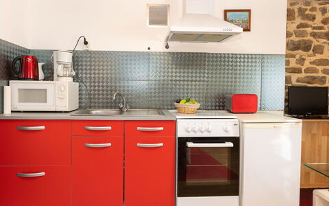 Les Jardins: Kitchen Appliance, Kitchen, Major Appliance, Countertop, Cabinetry, Home Appliance, Interior Design, Kitchen Stove, Kitchen Sink, Furniture