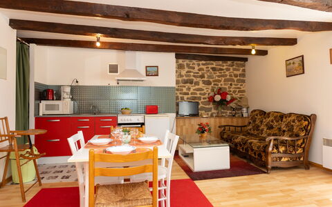 Les Jardins: Furniture, Interior Design, Flooring, Floor, Room, Ceiling, Chair, Living Room, Couch, Wood Stain