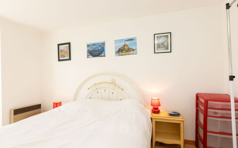 Les Jardins: Bed, Furniture, Bedroom, Interior Design, Wall, Bed Sheet, Bedding, Flooring, Floor, Wood