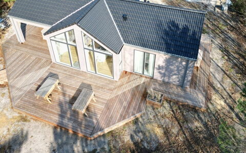 Aarthi - 575M from the Sea: Cottage, Backyard, Yard, Garden Buildings, Shed, Siding, Outdoor Furniture, Log Cabin, Outdoor Structure, Shack