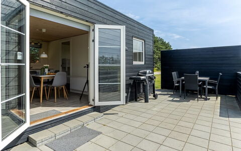 Mattheus - 900M from the Sea: Cottage, Backyard, Yard, Garden Buildings, Shed, Siding, Outdoor Furniture, Log Cabin, Outdoor Structure, Shack