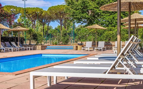 Capalbio 649: Outdoor Furniture, Resort, Shade, Swimming Pool, Eco Hotel, Leisure, Sunlounger, Landscaping, Chair, Hardwood