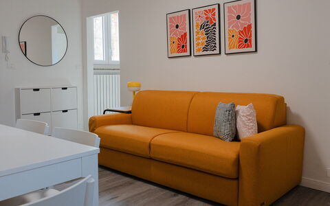 Aselli Home: Furniture, Couch, Interior Design, Flooring, Wood, Floor, Living Room, Apartment, Room