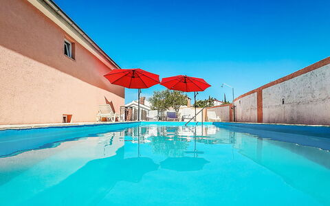 Maja: Blue, Swimming Pool, Composite Material, Resort, Outdoor Furniture, Leisure, Hotel, Eco Hotel, Thermae, Umbrella