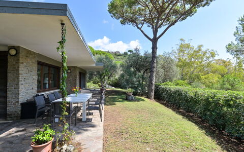 Villa Anna: House, Home, Roof, Cottage, Shrub, Siding, Estate, Farmhouse, Garden, Landscaping