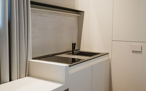 Deb&spa: Interior Design, Flooring, Kitchen, Room, Countertop, Design, Cabinetry, Kitchen Appliance