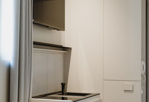 Deb&spa: Wood, Interior Design, Flooring, Furniture, Floor, Lighting, Kitchen, Ceiling, Kitchen Appliance, Countertop