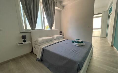 Case Martorelli - Belvedere Marittimo: Interior Design, Floor, Flooring, Furniture, Bedroom, Bed, Room, Apartment, Bed Sheet, Ceiling