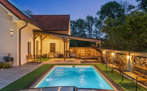 Luxury Retreat Resort: Swimming Pool, Architecture, Resort, Eco Hotel, Cottage, Estate, Farmhouse, Deck, Villa, Porch