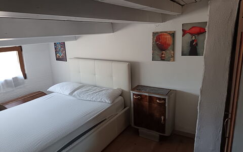 Borgo Incanto: Bed, Furniture, Bedroom, Bedding, Bed Sheet, Wall, Interior Design, Floor, Wood, Flooring