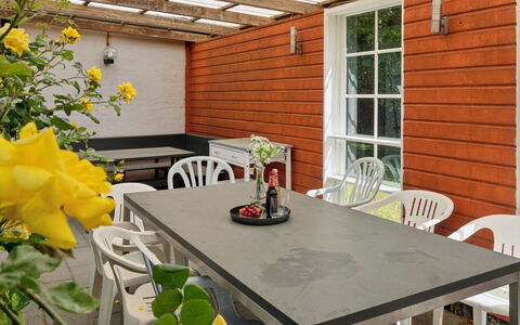 Marit - 1.5Km from the Sea: Roof, Home, Door, Cottage, Shade, Siding, Yard, Estate, Backyard