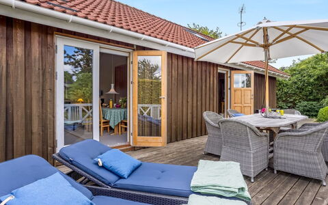 Elviira - 200M from the Sea: Wood, Furniture, Outdoor Furniture, Chair, Home, Porch, Cottage, Deck, Shade, Hardwood