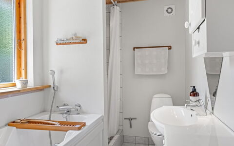 Elviira - 200M from the Sea: Bathroom, Plumbing Fixture, Wall, Flooring, Interior Design, Sink, Floor, Wood, Bathroom Sink, Tap