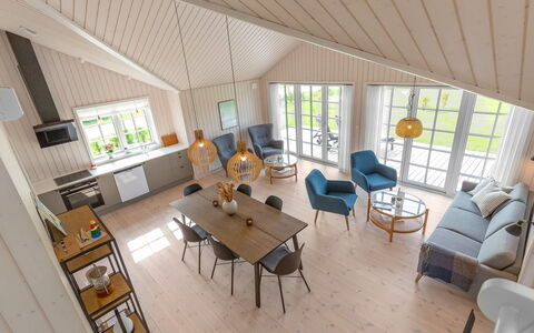 Hellevi - 900M from the Sea: Furniture, Interior Design, Flooring, Wood, Floor, Ceiling, Wood Flooring, Couch, Kitchen & Dining Room Table, Living Room