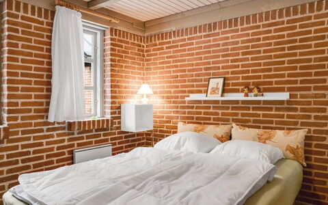 Hilaria - 2.1Km from the Sea: Bed, Bedroom, Wall, Bedding, Bed Sheet, Interior Design, Brick, Bed Frame, Furniture, Linens