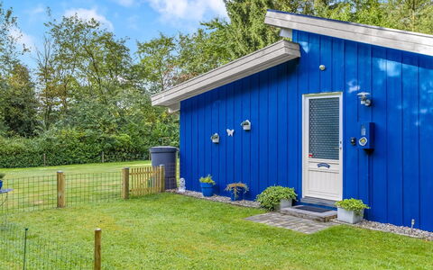 Anne - 30Km from the Sea: Blue, Cottage, Shed, Lawn, Garden, Garden Buildings, Siding, Backyard, Yard, Landscaping