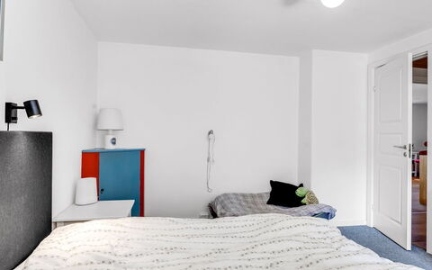 Lutz - 340M from the Sea: Interior Design, Furniture, Wall, Flooring, Bedroom, Floor, Ceiling, Room, Bed, Textile