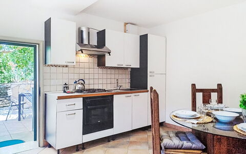 Casa Paolina: Flooring, Furniture, Interior Design, Floor, Countertop, Kitchen, Ceiling, Apartment, Room, Kitchen Appliance