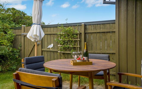 Nikolce - 500M from the Sea: Cottage, Backyard, Yard, Garden Buildings, Shed, Siding, Outdoor Furniture, Log Cabin, Outdoor Structure, Shack