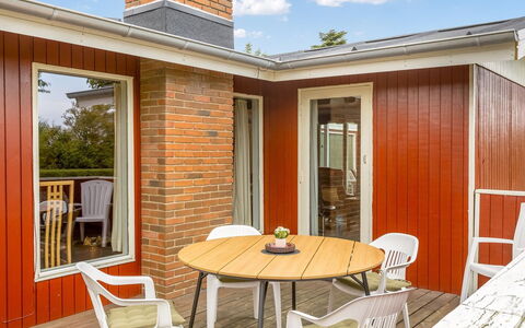 Wiggi - 250M from the Sea: Furniture, Table, Outdoor Furniture, Outdoor Table, Chair, Wood Stain, Shade, Backyard, Cottage, Kitchen & Dining Room Table