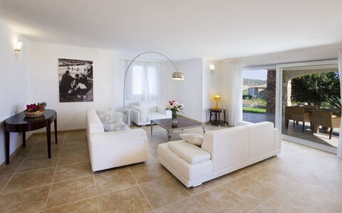 Villa Asparago: Furniture, Flooring, Interior Design, Couch, Floor, Ceiling, Living Room, Lighting, Room
