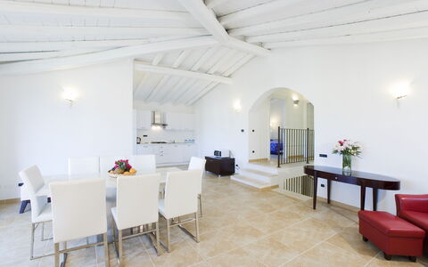 Villa Leccio 2: Interior Design, Flooring, Ceiling, Furniture, Floor, Apartment, Room, Couch, Chair