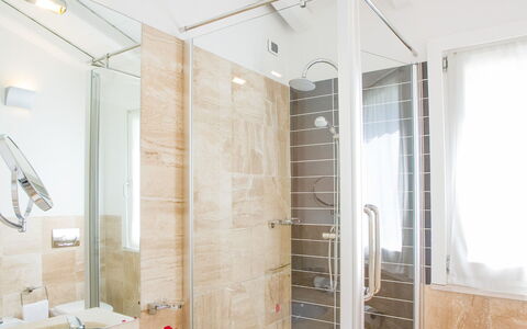 Villa Fico D'india 1: Bathroom, Plumbing Fixture, Flooring, Floor, Interior Design, Sink, Plumbing, Shower, Tap, Bathroom Sink