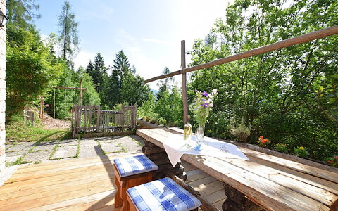 Baita Costa Di Gial: Wood, Porch, Cottage, Hardwood, Deck, Chair, Outdoor Furniture, Garden, Outdoor Table, Plank
