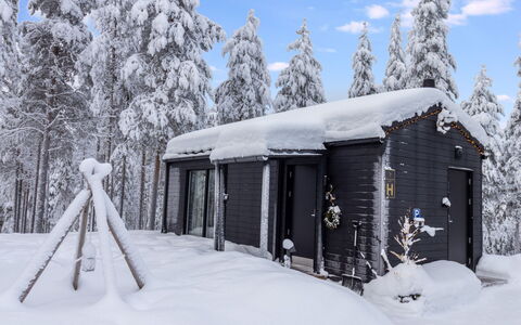 Visit Pyhä Cabins H: Snow, Winter, Branch, Wood, Cottage, House, Home, Roof, Freezing, Twig