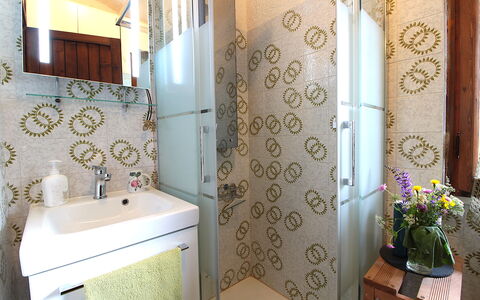 Chalet Giove: Bathroom, Plumbing Fixture, Flooring, Floor, Interior Design, Bathroom Sink, Plumbing, Toilet, Tap, Sink