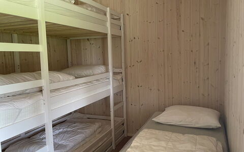 Siljan - 400M from the Sea: Bed, Bedroom, Wood, Flooring, Floor, Bed Sheet, Bedding, Bunk Bed, Interior Design, Bed Frame