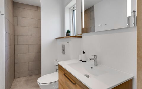 Wolter - 1.7Km from the Sea: Bathroom, Bathroom Sink, Plumbing Fixture, Flooring, Interior Design, Wall, Sink, Floor, Bathroom Cabinet, Cabinetry