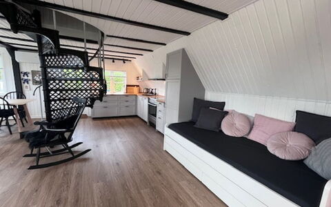 Gorica - 150M from the Sea: Wood, Interior Design, Furniture, Flooring, Floor, Ceiling, Room, Wood Flooring, Hardwood, Living Room
