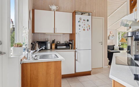 Rikhard - 175M to the Fjord: Kitchen, Kitchen Appliance, Countertop, Major Appliance, Interior Design, Furniture, Flooring, Cabinetry, Wood, Floor