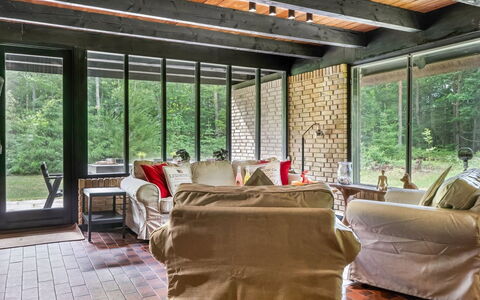 Karmen - 1Km from the Sea: Wood, Furniture, Chair, Ceiling, Natural Material, Beam, Hardwood, Living Room, Brick, Log Cabin