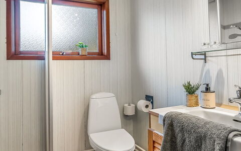 Anneka - 750M from the Sea: Plumbing Fixture, Bathroom, Interior Design, Flooring, Toilet Seat, Toilet, Floor, Sink, Plumbing, Tap