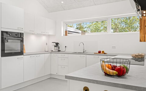 Berta - 2Km from the Sea: Kitchen, Interior Design, Kitchen Appliance, Flooring, Countertop, Major Appliance, Ceiling, Wood, Light Fixture, Cabinetry