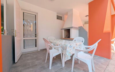 Villa Luca 183.2: Furniture, Table, Chair, Coastal And Oceanic Landforms, Interior Design, Sea, Kitchen & Dining Room Table, Resort, Coast, Outdoor Furniture