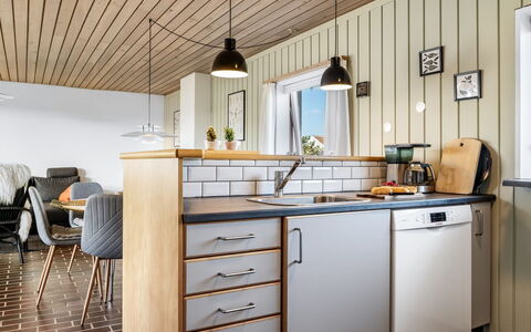 Enwald - 700M from the Sea: Kitchen, Kitchen Appliance, Wood, Furniture, Interior Design, Countertop, Flooring, Home Appliance, Lighting, Cabinetry