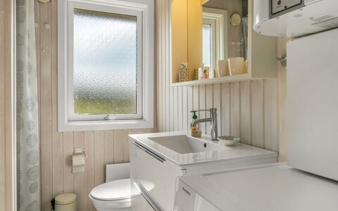 Myrna - 250M from the Sea: Plumbing Fixture, Wall, Bathroom, Sink, Flooring, Interior Design, Wood, Bathroom Sink, Floor, Tap