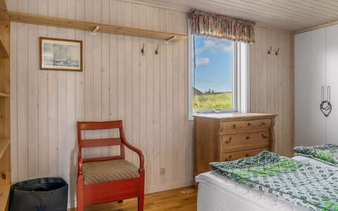 Myrna - 250M from the Sea: Bedroom, Flooring, Wood, Bed, Floor, Interior Design, Furniture, Bed Sheet, Ceiling, Bedding