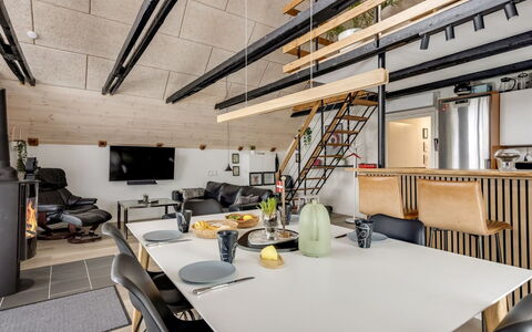 Milutin - 650M from the Sea: Wood, Interior Design, Ceiling, Flooring, Furniture, Floor, Chair, Kitchen & Dining Room Table, Living Room, Hardwood