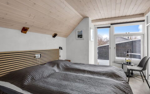 Milutin - 650M from the Sea: Wood, Interior Design, Bedroom, Ceiling, Bed, Furniture, Bed Sheet, Bed Frame, Bedding, Linens