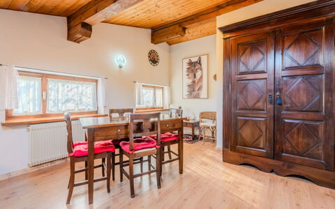 Mansarda in Legno San Rocco: Interior Design, Flooring, Wood, Floor, Wood Flooring, Ceiling, Furniture, Room, Lighting, Hardwood