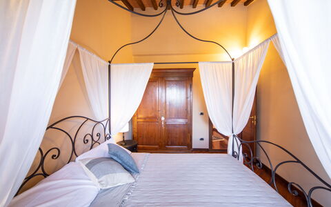 The Tuscan Retreat Spa: Furniture, Interior Design, Ceiling, Floor, Bed, Flooring, Lighting, Bedroom, Room, Bed Frame