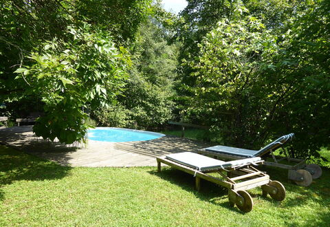Chalet Fagarè: Garden, Shade, Swimming Pool, Outdoor Furniture, Furniture, Lawn, Backyard, Leisure, Landscaping, Chair